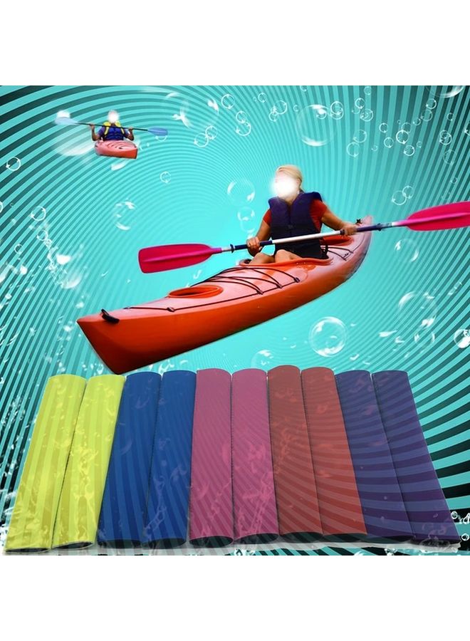 2 Pack Black Non Slip Wear Resistant Kayak Paddle Grips for Canoes and Kayaks - Image 2