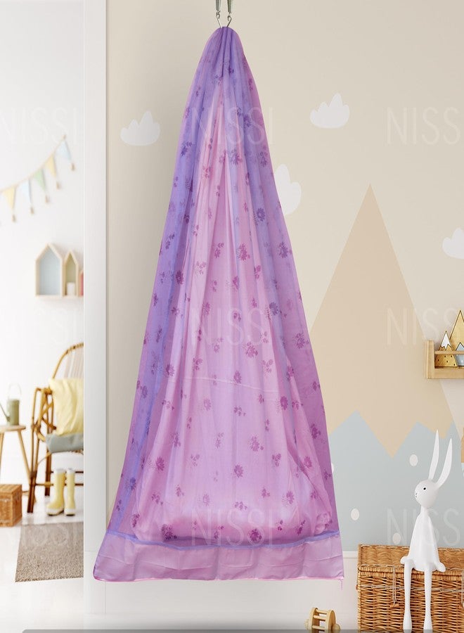 NISSI Cotton Infants Washable Mosquito Net for Baby Cradle/Mosquito Net for Baby Jhula/Baby Swing with Zip Opening (0-3 Yrs) - Image 1