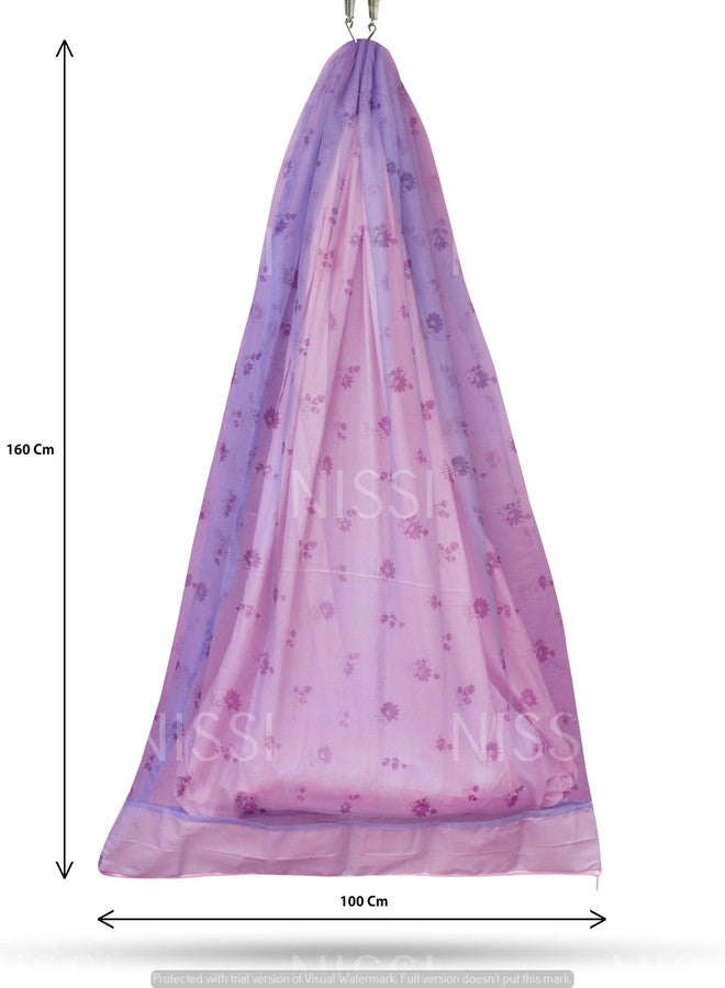 NISSI Cotton Infants Washable Mosquito Net for Baby Cradle/Mosquito Net for Baby Jhula/Baby Swing with Zip Opening (0-3 Yrs) - Image 2