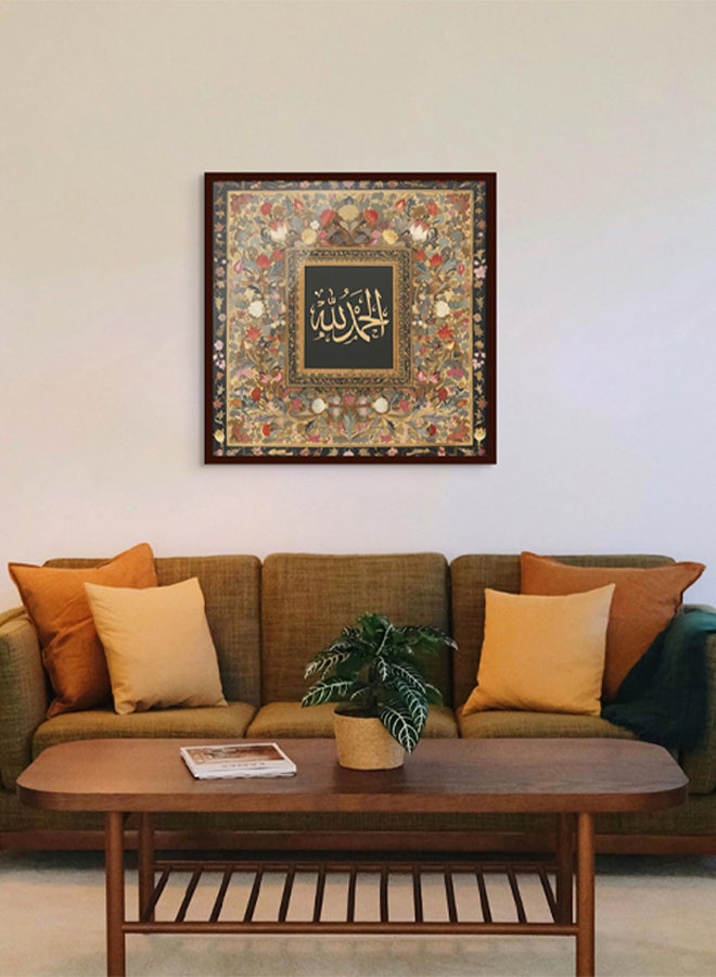 آرت دیکور  فن الديكور جدار الفن من الحمد الله مؤطرة الفن الإسلامي الجميلة الخط العربي جدار ديكور لغرفة المعيشة غرفة نوم غرفة الطعام مكتب الهدايا - Image 3