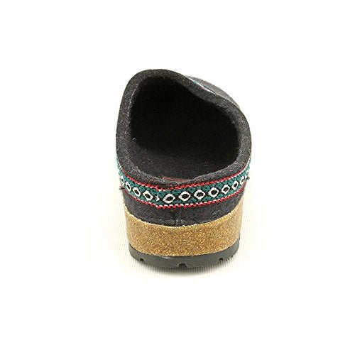 Haflinger Unisex GZ15 Clog,Black,37 EU (6 M US Women's) - Image 2