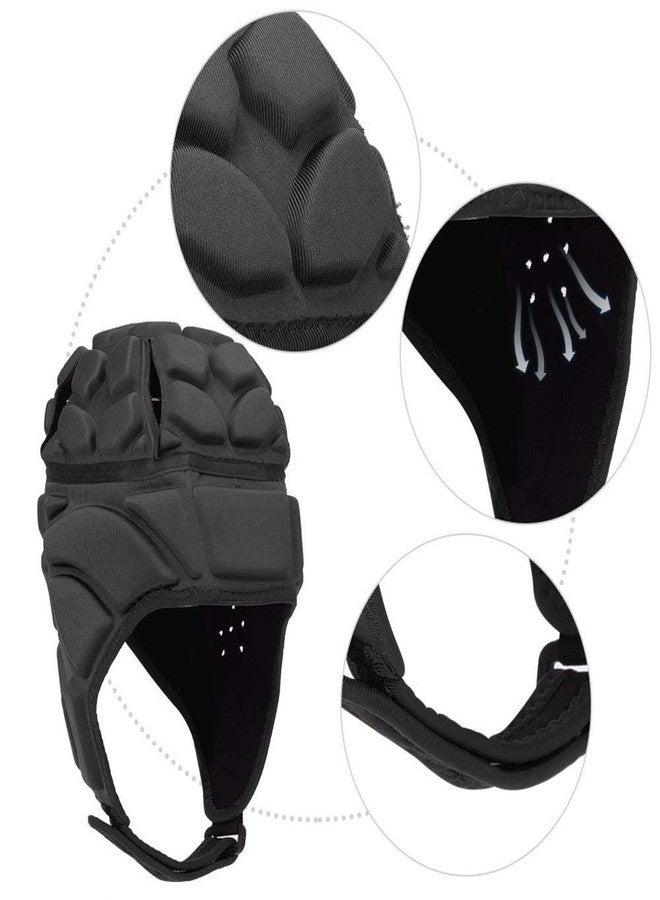 Ndola Soft Shell Helmet for Flag Football, Rugby, Soccer - Goalkeeper Scrum Cap Headgear for Special Needs Protection - Youth and Adult Sizes - Image 4