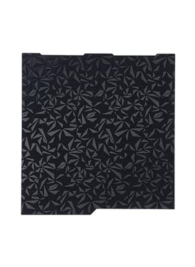 Flexible PET Carbon Fiber Print Bed 256x268mm Two Distinct Patterns PEO Surface for Kobra 3 3D Printer - Image 1
