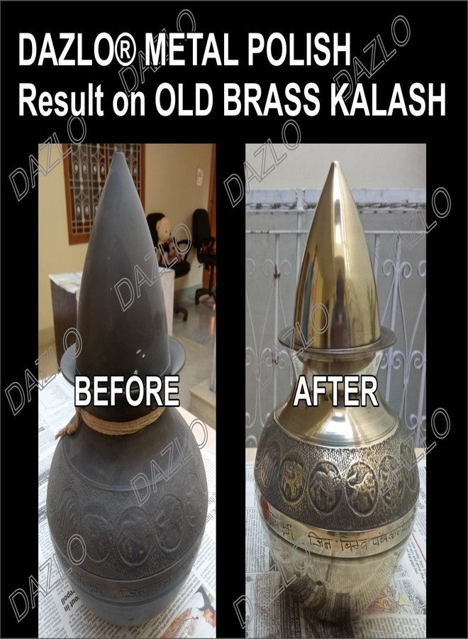 Dazlo Metal Polish (330g) - For Shining & Cleaning Brass, Copper, Aluminium, Chrome, Stainless Steel, Zinc, Nickel, Bronze, Pewter & Fibreglass - Image 5