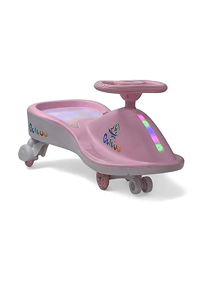 Generic - Magic Swing Cars for Kids, Twister Magic Ride on Kids Car with LED Wheels, Kids Push Ride on Car With Lighted Seat, Strongest and Smoothest Twister Magic Ride Car for Kids With Music, Pink. - Image 1