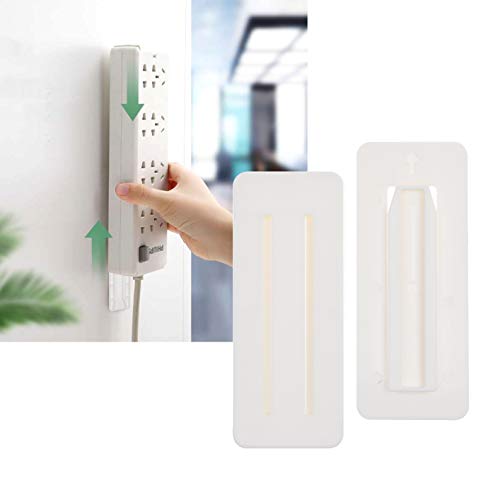 Kare Kind Self Adhesive Power Strip Holder 4 Pack - No Drill Extension Block Wall Mount Fixator - Easy to Install Sliding Design - for Home, Kitchen, Office - Attaches to Wood, Plastic, Metal, Ceramic - Image 5
