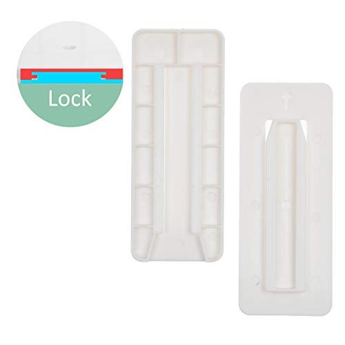 Kare Kind Self Adhesive Power Strip Holder 4 Pack - No Drill Extension Block Wall Mount Fixator - Easy to Install Sliding Design - for Home, Kitchen, Office - Attaches to Wood, Plastic, Metal, Ceramic - Image 2