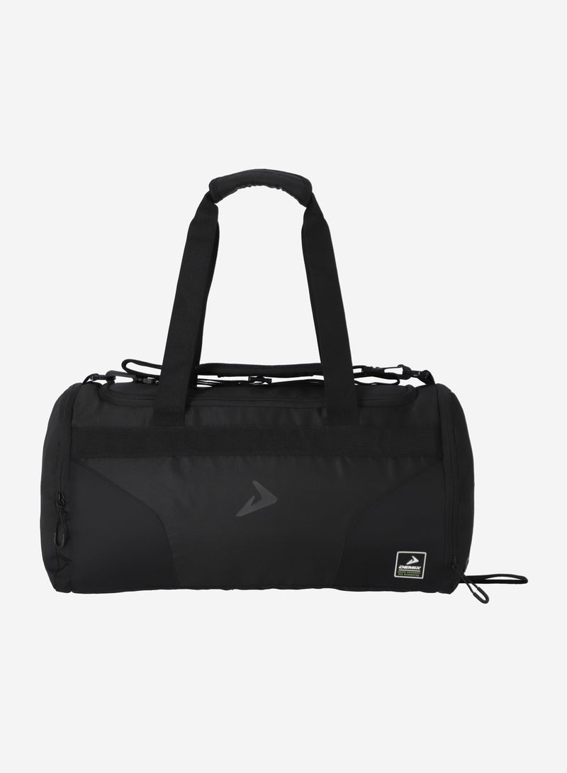 Demix Black Sports Bag 30L Gym Duffel with Shoe Compartment, Spacious Main Section, Shoulder Strap for Comfortable Carrying - Image 1