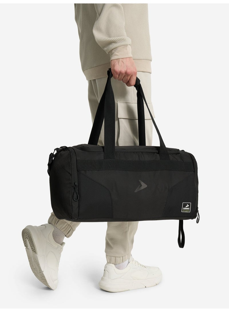 Demix Black Sports Bag 30L Gym Duffel with Shoe Compartment, Spacious Main Section, Shoulder Strap for Comfortable Carrying - Image 4