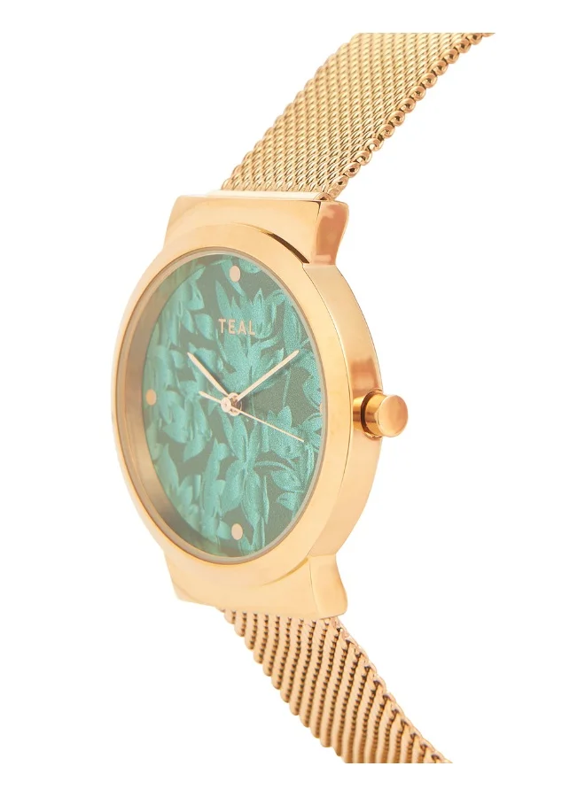 Chumbak TEAL BY CHUMBAK Jaded Watch | Rose Gold