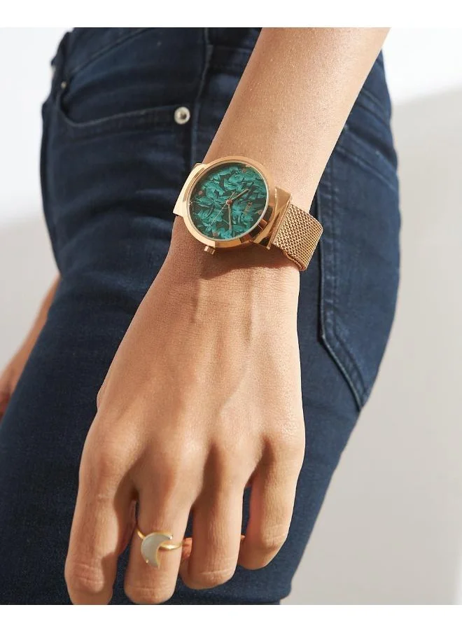 Chumbak TEAL BY CHUMBAK Jaded Watch | Rose Gold