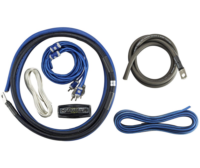 Kicker Kicker 46CK4 Car Audio 4 Gauge 2 Channel - Mono Amp Amplifier Install Kit CK4 - Image 2