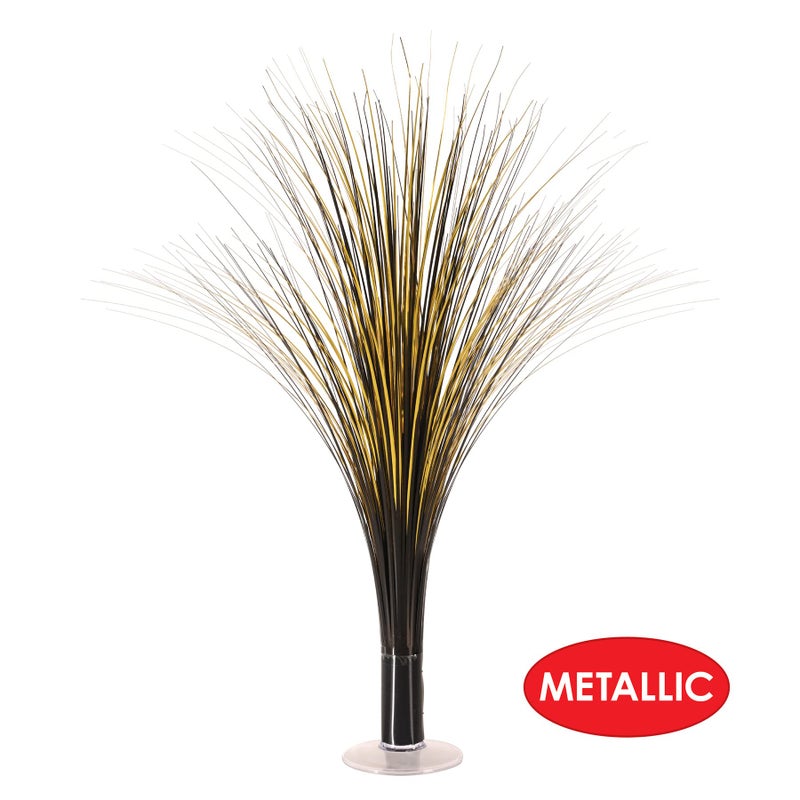 Beistle Plastic Metallic Black And Gold Spray Centerpieces For Happy New Year Decorations, Awards Night Tableware, Birthday Party Supplies, (Pack of 2) 19" - Image 5