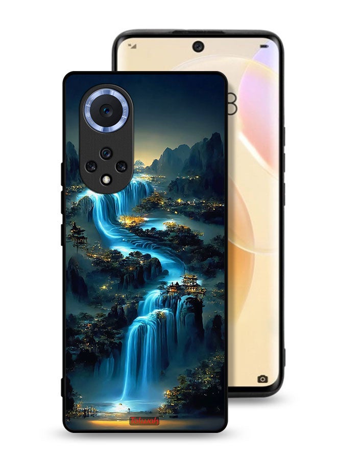 Tolwak غطاء واقي لهاتف هواوي نوفا 9 بفن الشلالات - Image 1