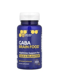 Natural Stacks Natural Stacks, Gaba Brain Food™, 60 Vegan Capsules  - Image 1