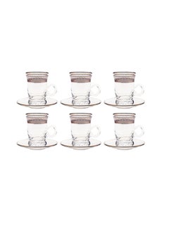 Villeroy & Boch 6-Piece Palace Platinum Teacups  - Image 2