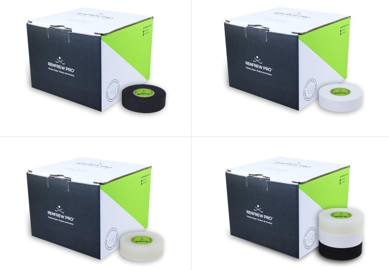 Renfrew PRO Season Tape Pack - 20 Rolls, Pro-Blade Hockey Stick & Shin Pads Tape, 24mm x 18M, White