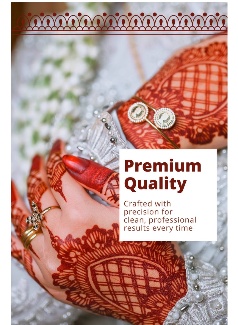 شراء وبيل ملصق وشم مؤقت على الجسم بالحناء للبالغين NAS115-متوسط - Image 5