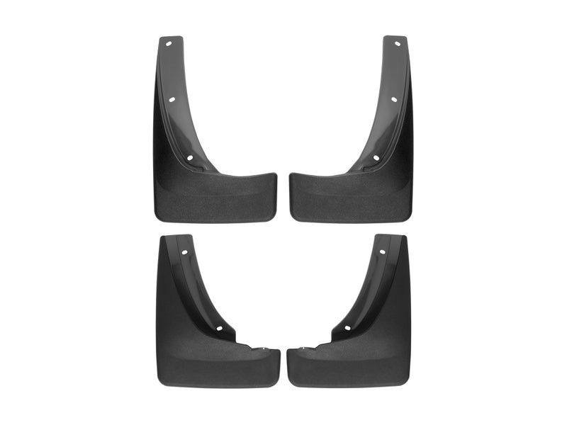 WeatherTech Custom No Drill Splash Guard MudFlaps for Kia Telluride - Front & Rear Set (110128-120128), Black - Image 1