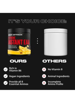 Body Attack Extreme Instant EAA 300g Ice Tea Lemon  - Image 2
