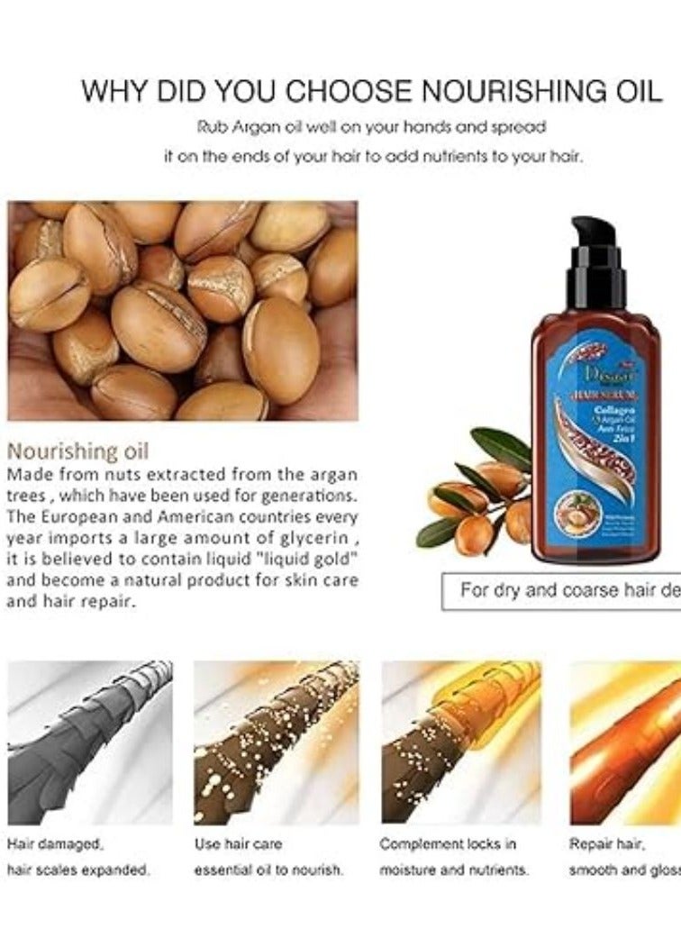 Disaar Hair Serum Anti Frizz 2in1 Mild Formula Nourish Repair Color Protection Damaged Repair 120ml - Image 5