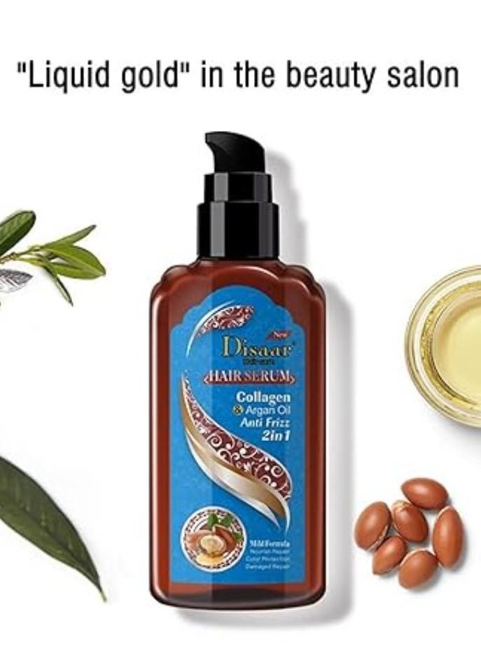 Disaar Hair Serum Anti Frizz 2in1 Mild Formula Nourish Repair Color Protection Damaged Repair 120ml - Image 4
