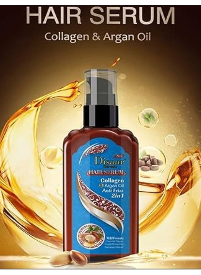Disaar Hair Serum Anti Frizz 2in1 Mild Formula Nourish Repair Color Protection Damaged Repair 120ml - Image 2