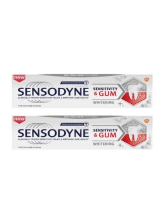 Pack Of 2 Toothpaste Sensitivity And Gum Whitening 75ml
