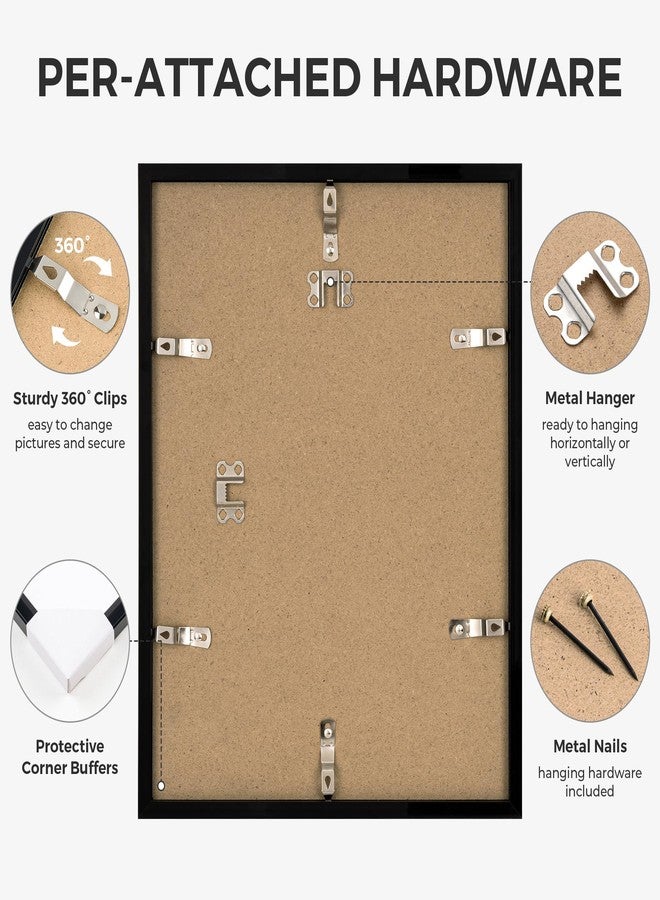 Axeman 11x14 Signature Picture Frame, Graduation Frame Board with 5x7 Photo White Mat for Wedding Graduation, Black Frame for Wall or Tabletop Display - Image 5