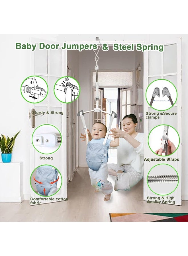 HI SUYI Baby Door Jumpers and Bouncers Exerciser Set with Door Clamp Adjustable Strap for Toddler Infant 6-24 Months CPC & CE Certified - Image 3