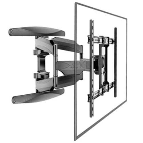Audiovan Full Motion Cantilever Swivel Tilt Wall Mount Inches for Led LCD & Plasma Tv Movable Corner Bracket (P-65 WALL Mount 55-85) - Image 1