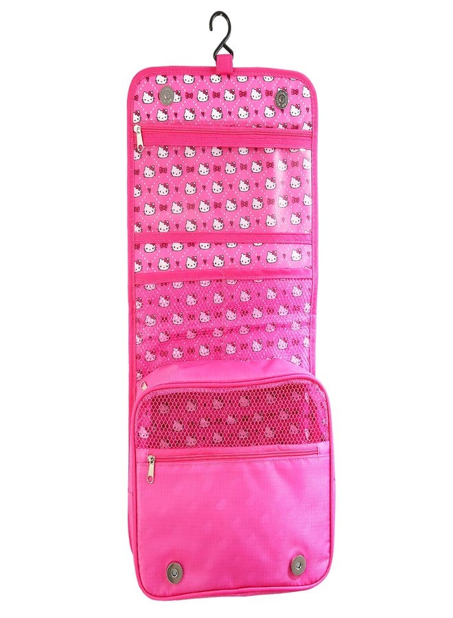 Hello Kitty Toiletry Bag, Hanging Toiletry Bag Pink, Makeup Bag, Sanrio Travel Official License - Image 5