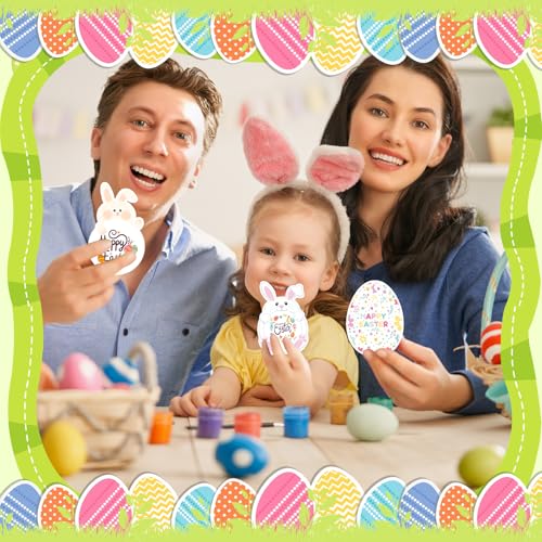 ALLTOOALL 42-Pack Happy Easter Cards for Party & Classroom, Floral Tree Themed Candy Cards, Greeting Cards Holder for School Party Favors, Craft Activities - Image 4