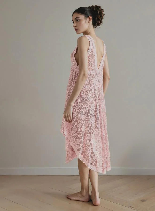 سبلاش فيڤ قميص نوم دانتيل للعروس