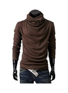 Long Sleeves Pullover Brown