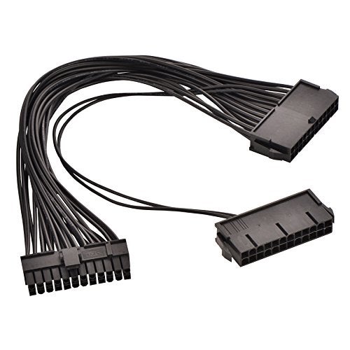 Optimal Shop 24 Pin Main Second Dual PSU ATX Power Supply Motherboard Adapter Cable - Image 5