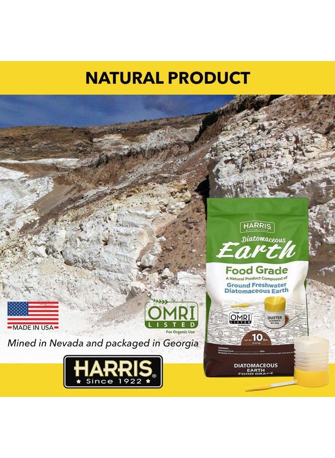 Harris تراب الدياتومي من الدرجة الغذائية، 10 رطل مع جهاز رش مسحوق مرفق في الحقيبة - Image 3