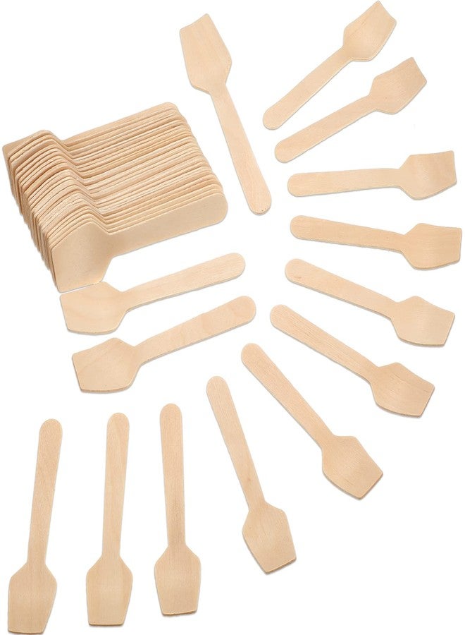 Gejoy 1500 Pcs Bulk Mini Wooden Spoons, 3.75 Inch Small Wooden Spoons Tasting Spoons Disposable Spoons for Birthday Wedding Parties, Ice Cream, Yogurt, Cake, Dessert - Image 1