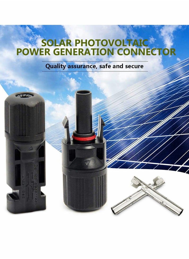 SYOSI - 12 Pieces Solar Connectors MC4 Panel Cable with Spanners IP67 Waterproof 6 Pairs Male Female 1000V 30A 14AWG 10AWG - Image 1