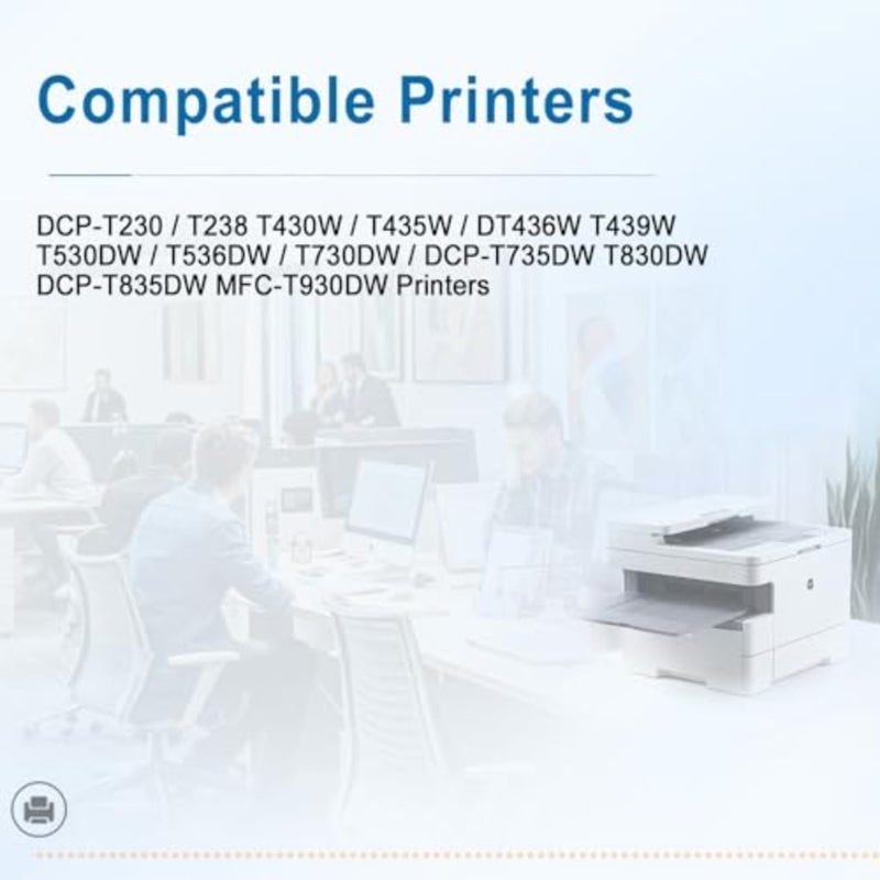 BTD100 Ink Bottles for Brother BTD100 Compatible with Brother T Series DCP-T230/T238/T430W/T435W/DT436W/T439W/T530DW/T536DW/T730DW/DCP-T735DW/T830DW 4-Pack, Plastic, Black/Cyan/Yellow/Magenta, High-Yield - Image 2