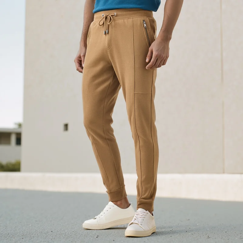 Iconic Slim Fit Joggers with Drawstring Closure and Pockets