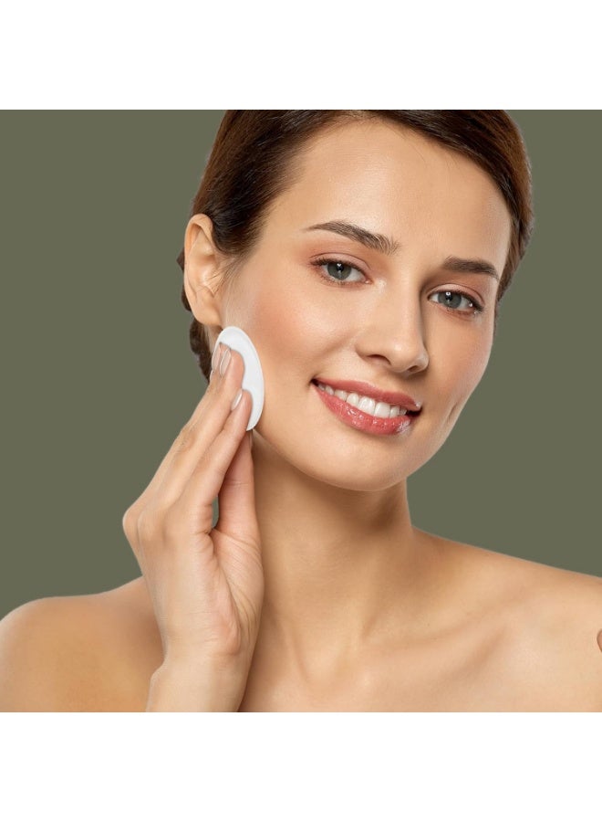 SKY-TOUCH 100% Pure Cotton Makeup Remover Pads 150 Pieces Soft Round Cotton Pads Suitable for Sensitive Skin Gently Remove Makeup 5.8 x 5.8 cm - Image 3