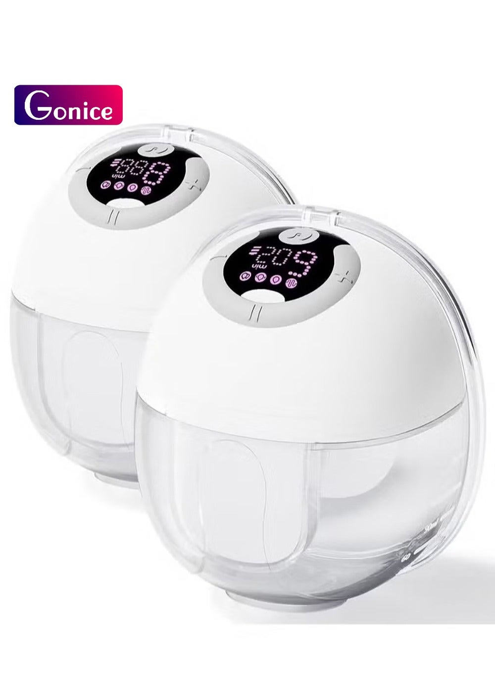 Wearable Breast Pump, Hands-Free Breast Pump with 4 Modes & 9 Levels, Double Electric Breast Pump with Display, Portable Breast Pump