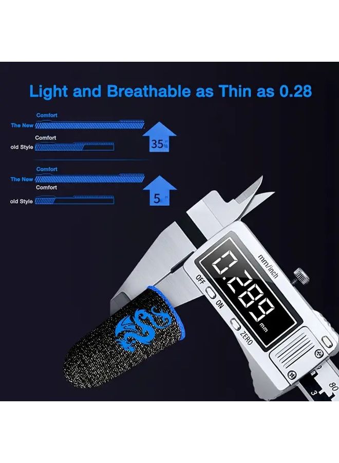 Colorful Carbon Fiber Gaming Gloves Anti Sweat Anti Slip Breathable 4 Pair Metal Box - Image 5