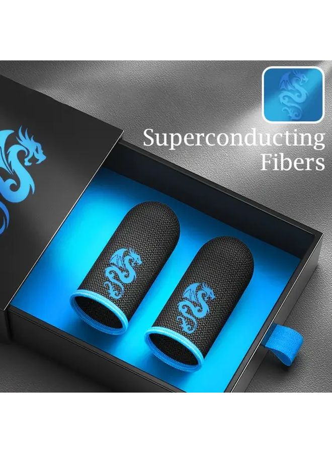 Colorful Carbon Fiber Gaming Gloves Anti Sweat Anti Slip Breathable 4 Pair Metal Box - Image 1