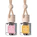 CE Craft Car Air Fresheners Hanging Car Air Freshener Diffuser Reusable Bottle with Long Lasting Car Oil Scent 2 pack Pistachio Brazilian Jasmine - Image 2