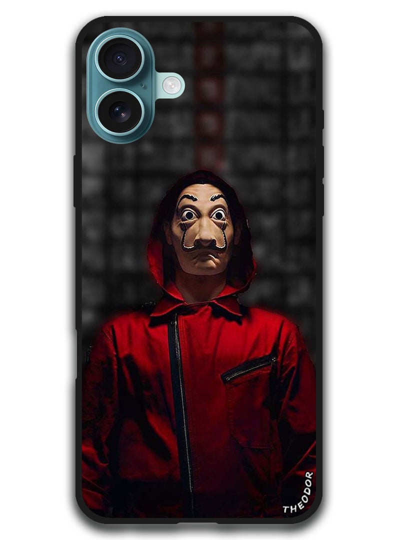 Theodor Protective Case Anti Scratch Shock Proof Bumper Cover For iPhone 16 (6.1)-inch Red Jokar Mask - Image 1