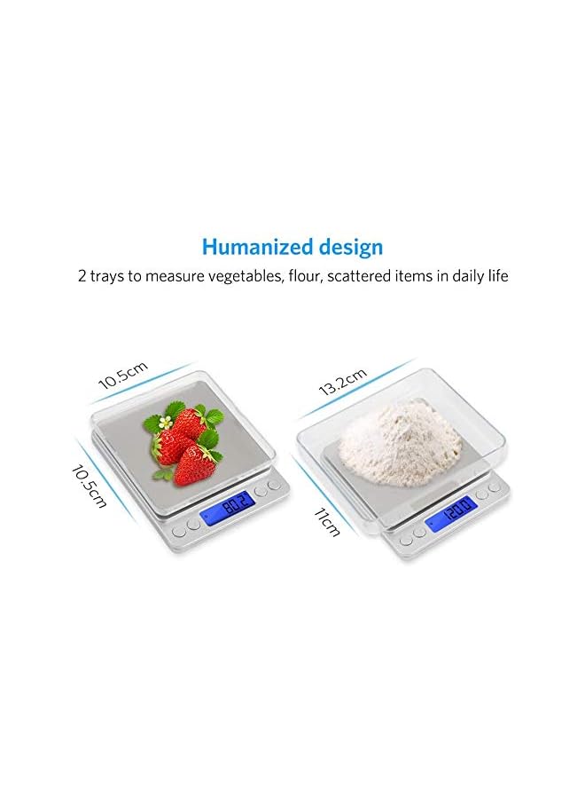PROMASS Digital Kitchen Scale Mini Pocket Stainless Steel Precision Jewelry Electronic Balance Weight Gold Grams - Image 2