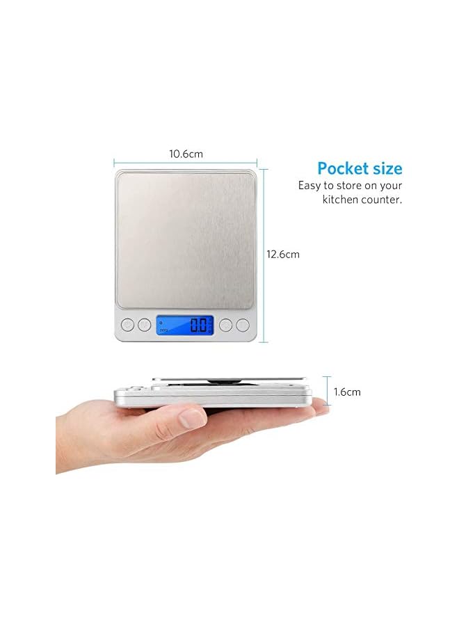 PROMASS Digital Kitchen Scale Mini Pocket Stainless Steel Precision Jewelry Electronic Balance Weight Gold Grams - Image 5