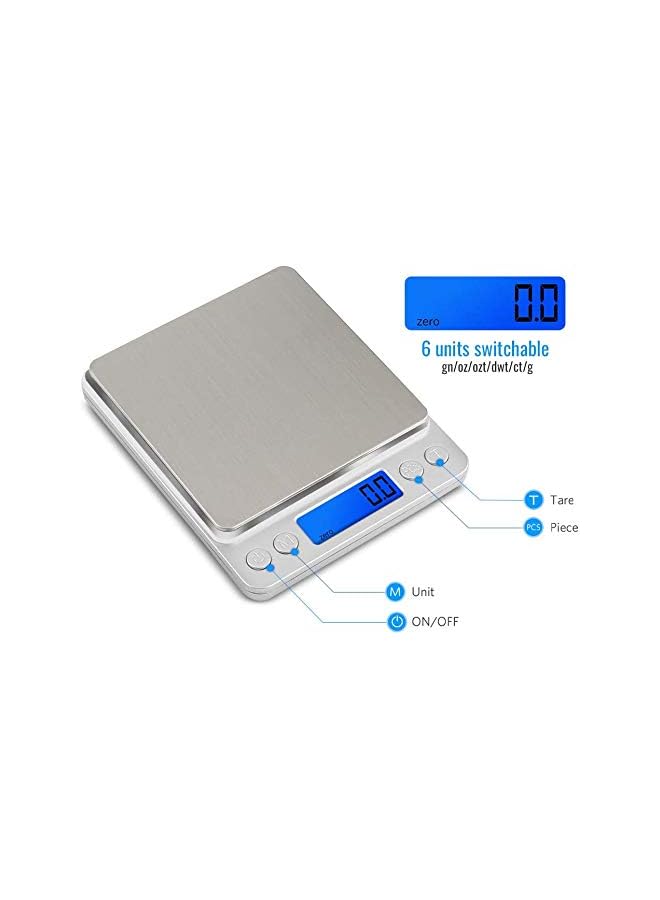PROMASS Digital Kitchen Scale Mini Pocket Stainless Steel Precision Jewelry Electronic Balance Weight Gold Grams - Image 4
